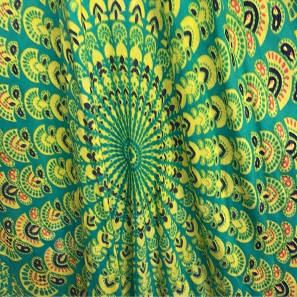 New! St. Kitts (W.l.) Oval Combination Trapeze Maxi Dress - Picture 3 of 6